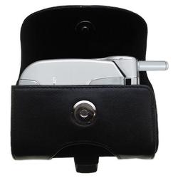 Gomadic Horizontal Leather Case with Belt Clip/Loop for the Audiovox CDM 8930