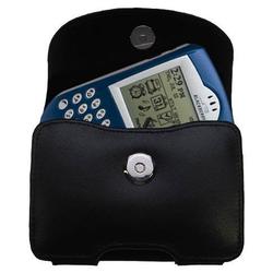 Gomadic Horizontal Leather Case with Belt Clip/Loop for the Blackberry 6210