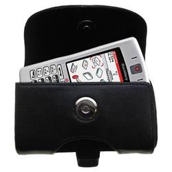 Gomadic Horizontal Leather Case with Belt Clip/Loop for the Blackberry 7100v