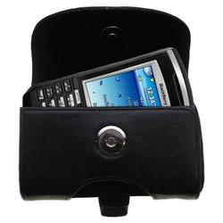 Gomadic Horizontal Leather Case with Belt Clip/Loop for the Blackberry 7100x