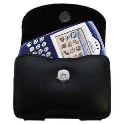 Gomadic Horizontal Leather Case with Belt Clip/Loop for the Blackberry 7230