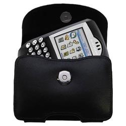 Gomadic Horizontal Leather Case with Belt Clip/Loop for the Blackberry 7250