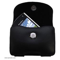 Gomadic Horizontal Leather Case with Belt Clip/Loop for the Blackberry 8120