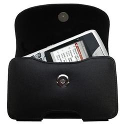 Gomadic Horizontal Leather Case with Belt Clip/Loop for the Blackberry 8707v