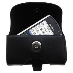 Gomadic Horizontal Leather Case with Belt Clip/Loop for the Blackberry pearl
