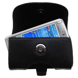 Gomadic Horizontal Leather Case with Belt Clip/Loop for the Cingular 8100 pocket PC