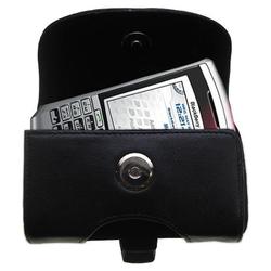 Gomadic Horizontal Leather Case with Belt Clip/Loop for the Cingular Blackberry 7100g