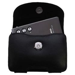 Gomadic Horizontal Leather Case with Belt Clip/Loop for the Cowon iAudio M3