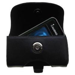 Gomadic Horizontal Leather Case with Belt Clip/Loop for the Cowon iAudio U3