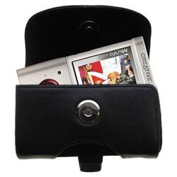 Gomadic Horizontal Leather Case with Belt Clip/Loop for the Creative MuVo Vidz