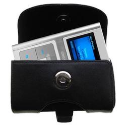 Gomadic Horizontal Leather Case with Belt Clip/Loop for the Creative Zen Sleek Photo