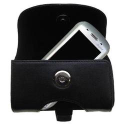 Gomadic Horizontal Leather Case with Belt Clip/Loop for the Dopod 586w