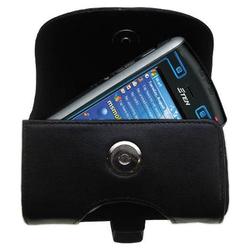Gomadic Horizontal Leather Case with Belt Clip/Loop for the ETEN G500