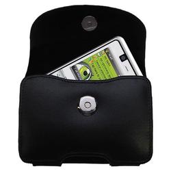 Gomadic Horizontal Leather Case with Belt Clip/Loop for the Gigabyte GSmart Q60