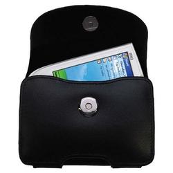 Gomadic Horizontal Leather Case with Belt Clip/Loop for the HP iPAQ h1900 / h 1900 Series