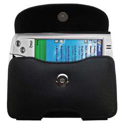 Gomadic Horizontal Leather Case with Belt Clip/Loop for the HP iPAQ h2200 / h 2200 Series