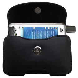 Gomadic Horizontal Leather Case with Belt Clip/Loop for the HP iPAQ h6320 / h 6320