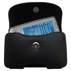 Gomadic Horizontal Leather Case with Belt Clip/Loop for the HP iPAQ hx2410 / hx 2410