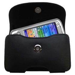 Gomadic Horizontal Leather Case with Belt Clip/Loop for the HP iPAQ rw6800 Series