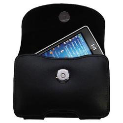Gomadic Horizontal Leather Case with Belt Clip/Loop for the HP iPaq 211
