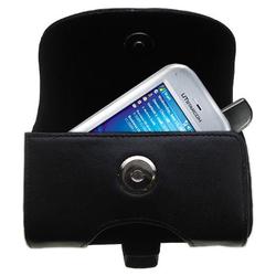 Gomadic Horizontal Leather Case with Belt Clip/Loop for the HTC 6700Q Qwest
