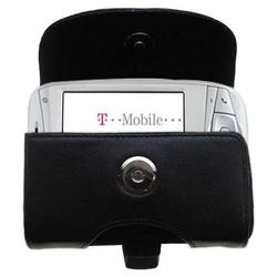 Gomadic Horizontal Leather Case with Belt Clip/Loop for the HTC Wizard