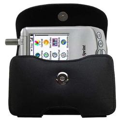 Gomadic Horizontal Leather Case with Belt Clip/Loop for the Handspring Treo 300