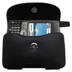 Gomadic Horizontal Leather Case with Belt Clip/Loop for the Handspring Treo 600