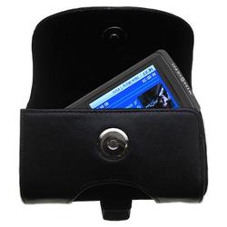 Gomadic Horizontal Leather Case with Belt Clip/Loop for the Insignia 2GB MP3 Player