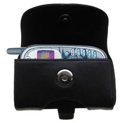 Gomadic Horizontal Leather Case with Belt Clip/Loop for the Kyocera KE433