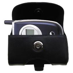 Gomadic Horizontal Leather Case with Belt Clip/Loop for the LG C2200