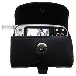 Gomadic Horizontal Leather Case with Belt Clip/Loop for the LG CU320