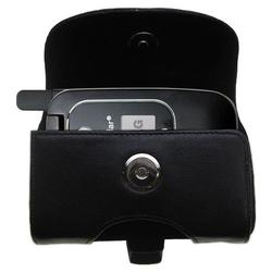 Gomadic Horizontal Leather Case with Belt Clip/Loop for the LG CU400
