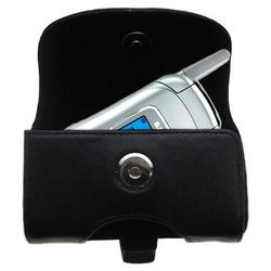 Gomadic Horizontal Leather Case with Belt Clip/Loop for the LG VX3450
