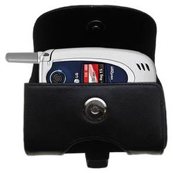 Gomadic Horizontal Leather Case with Belt Clip/Loop for the LG VX5200