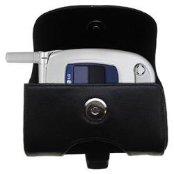 Gomadic Horizontal Leather Case with Belt Clip/Loop for the LG VX6000