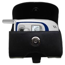 Gomadic Horizontal Leather Case with Belt Clip/Loop for the LG VX6100