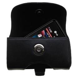 Gomadic Horizontal Leather Case with Belt Clip/Loop for the LG VX8550