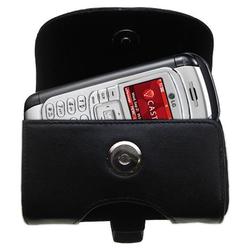 Gomadic Horizontal Leather Case with Belt Clip/Loop for the LG VX9900