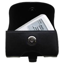 Gomadic Horizontal Leather Case with Belt Clip/Loop for the Memorex MMP8575 2GB MP3 Player