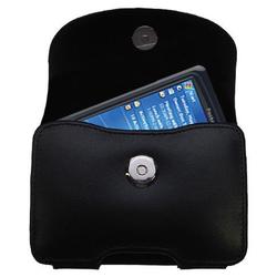 Gomadic Horizontal Leather Case with Belt Clip/Loop for the Mio Technology 336