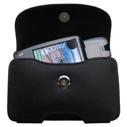 Gomadic Horizontal Leather Case with Belt Clip/Loop for the Mio Technology A201