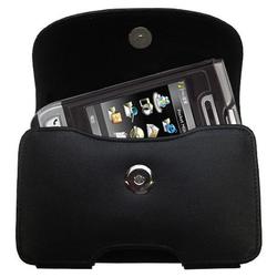 Gomadic Horizontal Leather Case with Belt Clip/Loop for the Mio Technology A700