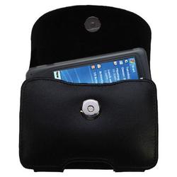Gomadic Horizontal Leather Case with Belt Clip/Loop for the Mio Technology DigiWalker 336i