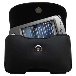 Gomadic Horizontal Leather Case with Belt Clip/Loop for the Mio Technology P350