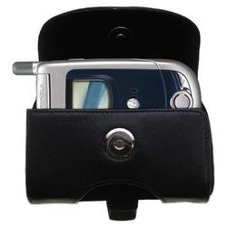 Gomadic Horizontal Leather Case with Belt Clip/Loop for the Motorola A728