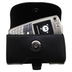 Gomadic Horizontal Leather Case with Belt Clip/Loop for the Motorola A845