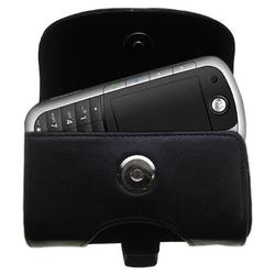 Gomadic Horizontal Leather Case with Belt Clip/Loop for the Motorola E1120