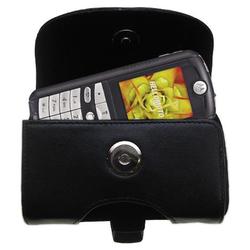 Gomadic Horizontal Leather Case with Belt Clip/Loop for the Motorola E398