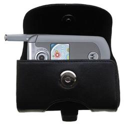Gomadic Horizontal Leather Case with Belt Clip/Loop for the Motorola E815